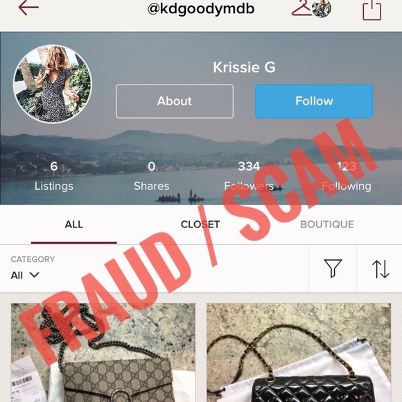 Chloe Handbags - *WARNING* FRAUD BY “K. GOODMAN” - PLEASE SHARE